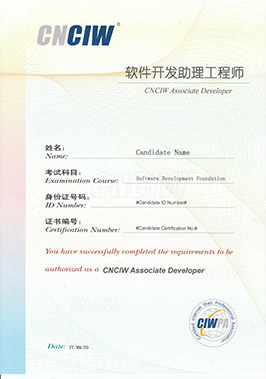 軟件開發助理工程師