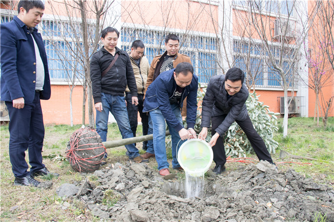 植樹節，四川新華師生在行動！