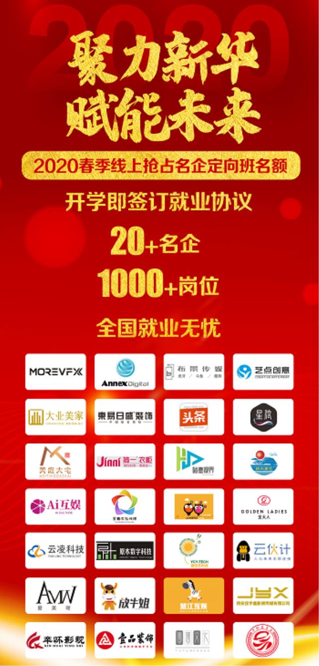2020春季線上搶占名企定向班名額，僅限1000個！